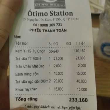 Tổng hợp- Cafe Ótimo Station - Trà Sữa & Ăn Vặt