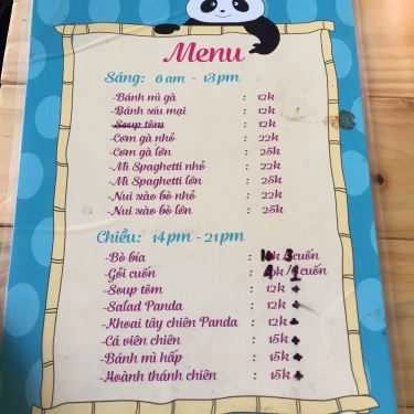 Thực đơn- Ăn vặt Panda - Food & Drink