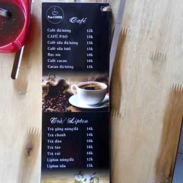 Thực đơn- Pao Coffee