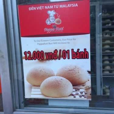 Thực đơn- Tiệm Bánh Pappa Roti - Parkson Hùng Vương