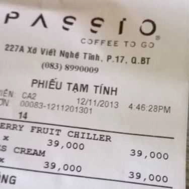 Tổng hợp- Passio Coffee - 227A Xô Viết Nghệ Tĩnh