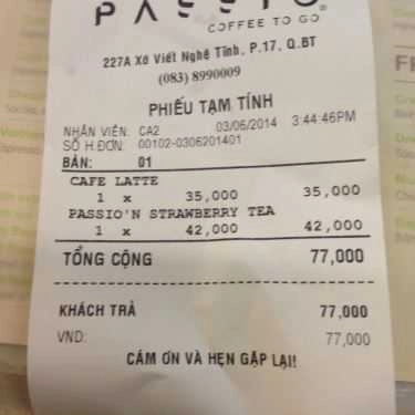 Tổng hợp- Passio Coffee - 227A Xô Viết Nghệ Tĩnh