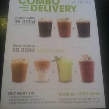Thực đơn- Passio Coffee - 124 Khánh Hội
