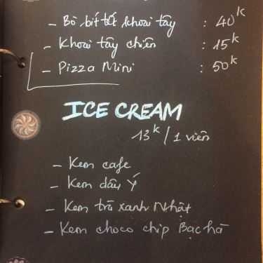 Thực đơn- Passion Coffee - Đường Số 12