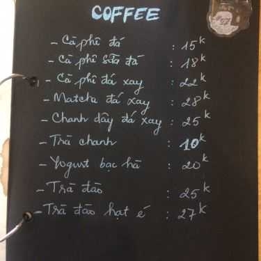 Thực đơn- Passion Coffee - Đường Số 12