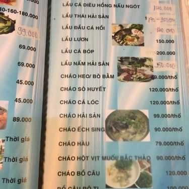 Thực đơn- Quán Nhậu Quán Pé Heo - Nhậu Bình Dân