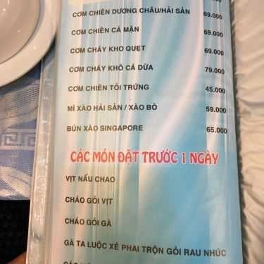 Thực đơn- Quán Nhậu Quán Pé Heo - Nhậu Bình Dân