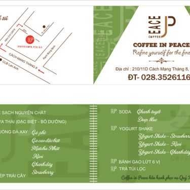 Thực đơn- Peace Coffee