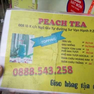 Thực đơn- Ăn vặt Peach Tea - Chung Cư Ngô Gia Tự