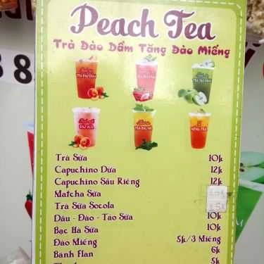 Thực đơn- Ăn vặt Peach Tea - Chung Cư Ngô Gia Tự