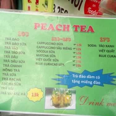 Thực đơn- Ăn vặt Peach Tea - Chung Cư Ngô Gia Tự