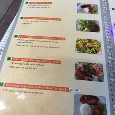 Thực đơn- Pearl Cafe - Saigon Pearl