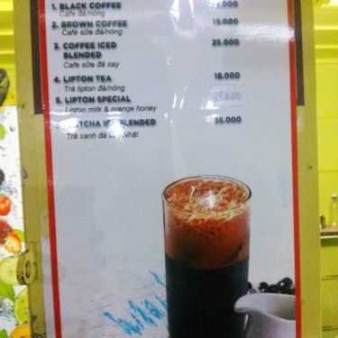 Thực đơn- Cafe Perfect Weight Drinks - Nguyễn Thị Minh Khai