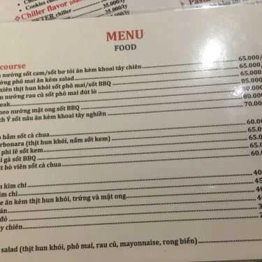 Thực đơn- Peter Home - Coffee Shop