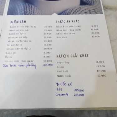 Thực đơn- Petite Cafe