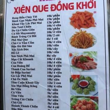Thực đơn- Ăn vặt Phá Lấu 10