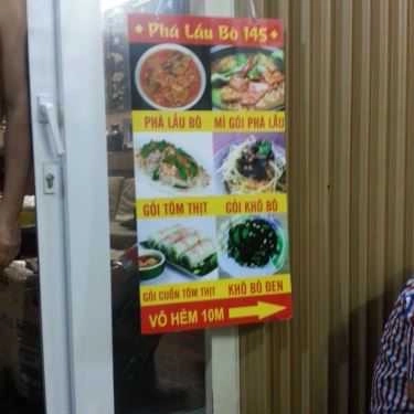Thực đơn- Ăn vặt Phá Lấu Bò - Đề Thám