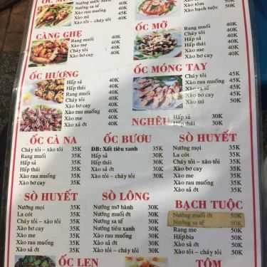 Thực đơn- Ăn vặt Phá Lấu Nga