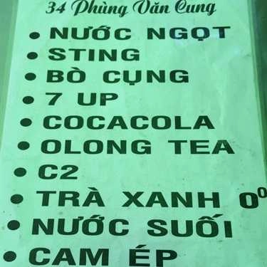 Thực đơn- Ăn vặt Phá Lấu - Phùng Văn Cung