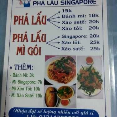 Thực đơn- Ăn vặt Phá Lấu Singapore