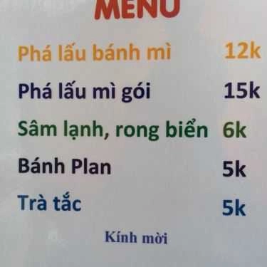 Thực đơn- Ăn vặt Phá Lấu Xe Đẩy - Điện Biên Phủ
