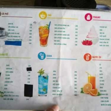 Thực đơn- Phố Cafe - Hoa Cau