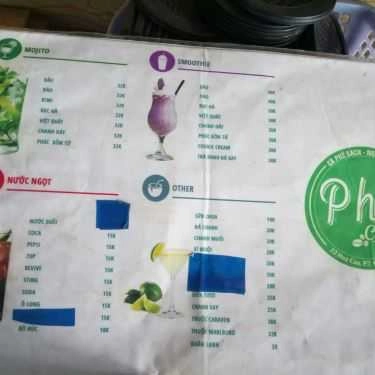 Thực đơn- Phố Cafe - Hoa Cau