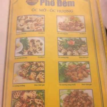 Thực đơn- Phố Đêm - Quán Nhậu Bình Dân