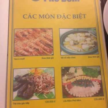 Thực đơn- Phố Đêm - Quán Nhậu Bình Dân