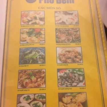Thực đơn- Phố Đêm - Quán Nhậu Bình Dân
