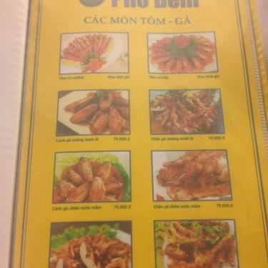Thực đơn- Phố Đêm - Quán Nhậu Bình Dân