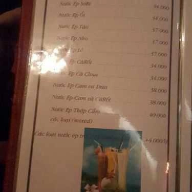 Thực đơn- Phố Xưa Cafe