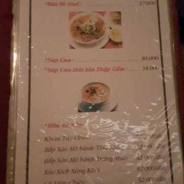 Thực đơn- Phố Xưa Cafe
