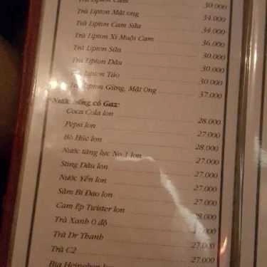 Thực đơn- Phố Xưa Cafe