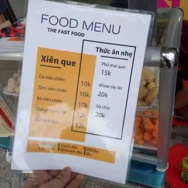 Thực đơn- Ăn vặt Anh Mập - Xiên Que & Thức Ăn Nhẹ