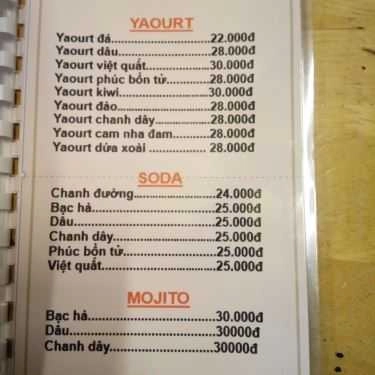 Thực đơn- Phúc An Coffee & Drinks