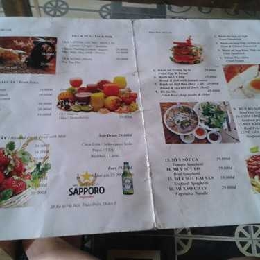 Thực đơn- Phúc Ban Mê Cafe - Xa Lộ Hà Nội