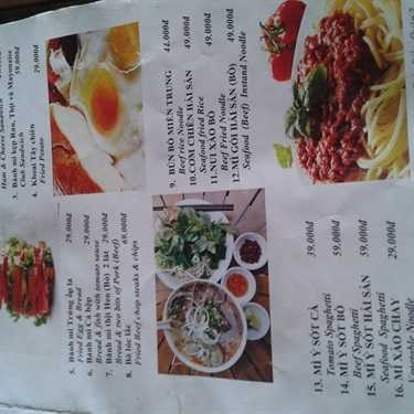 Thực đơn- Phúc Ban Mê Cafe - Xa Lộ Hà Nội