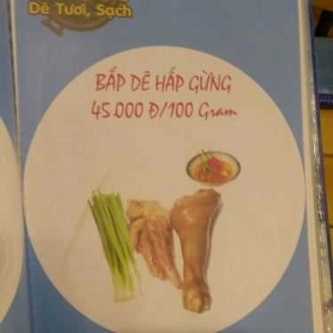 Thực đơn- Phương Dê - Quán Nhậu Bình Dân