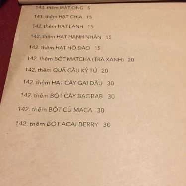 Thực đơn- Quán Ăn Pi Vegetarian Bistro - Ẩm Thực Chay