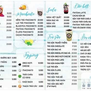 Thực đơn- Cafe Piti House - Ice Cream & Milk Tea