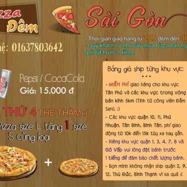 Thực đơn- Pizza Đêm Sài Gòn - Shop Online