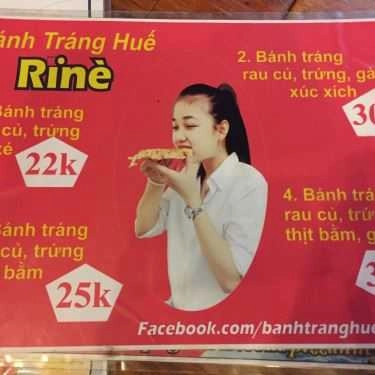 Thực đơn- Ăn vặt Pizza Huế Rine