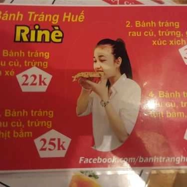 Thực đơn- Ăn vặt Pizza Huế Rine