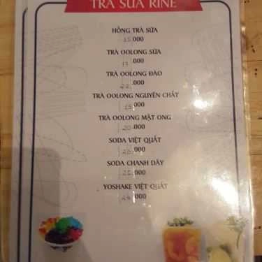 Thực đơn- Ăn vặt Pizza Huế Rine
