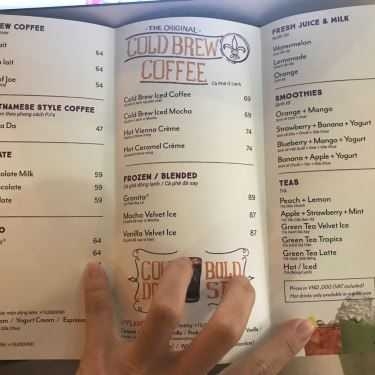 Thực đơn- PJ's Coffee - Sala Store