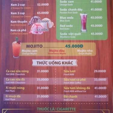 Thực đơn- Plus Coffee