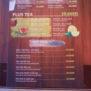 Thực đơn- Plus Coffee