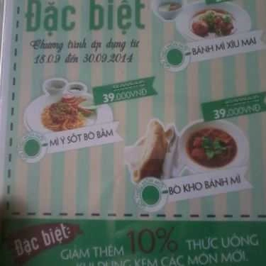 Thực đơn- PNC Book Cafe - Nguyễn Oanh