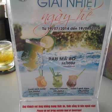 Thực đơn- PNC Book Cafe - Nguyễn Oanh